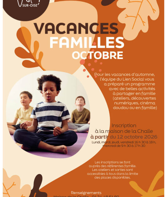 Vacances familles d'octobre