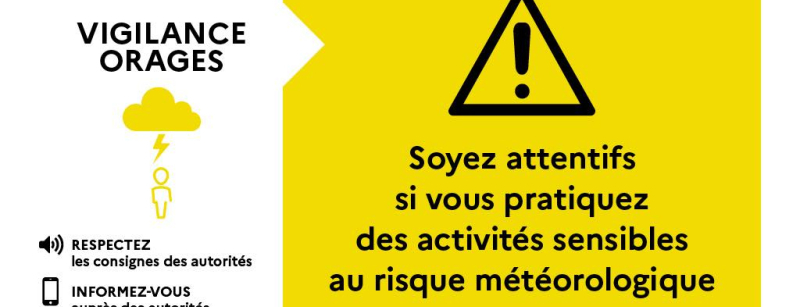 Vigilance jaune orages