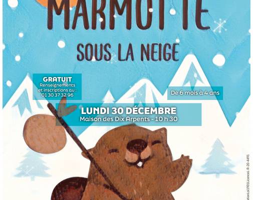 Spectacle Marmotte sous la neige