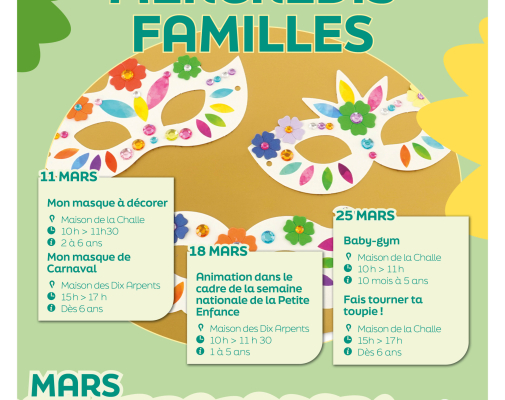 Mercredis famille mars 2026