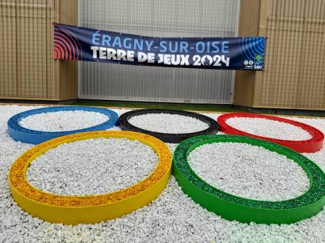 Anneaux olympiques - Quinzaine de l'Olympisme à Eragny