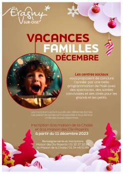 Vacances de Noël 2023