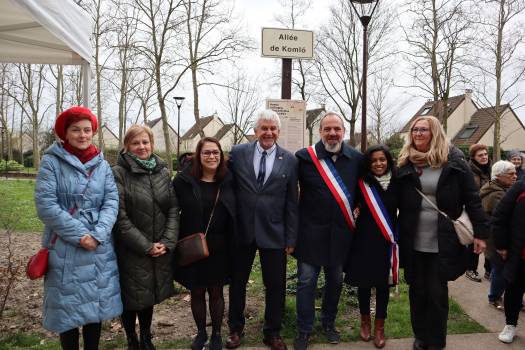 Inauguration de l'allée de Komlo