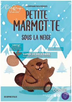 Spectacle Marmotte sous la neige