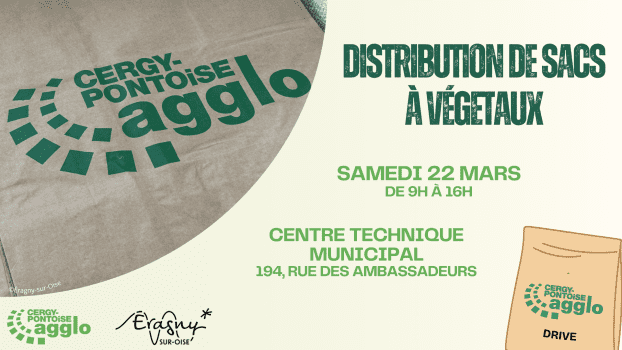 Distribution de sacs à végétaux