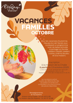 Vacances octobre