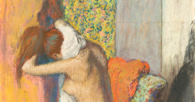 Edgar Degas - Après le bain, femme s'essuyant 