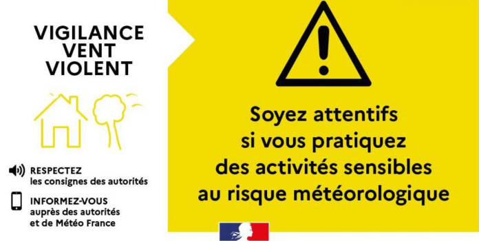 Vigilance jaune vent violent