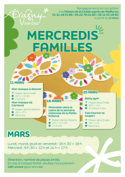 Mercredis famille mars 2026