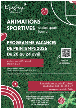 Vacances sportives avril