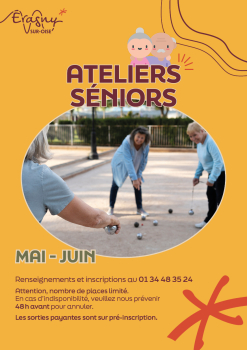 Ateliers seniors mai-juin 2026