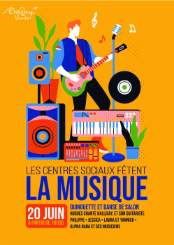 Fête musique centres sociaux