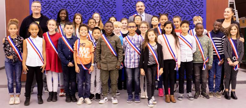 Installation du conseil municipal des enfants en novembre 2019