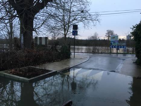 L'Oise en crue à Eragny