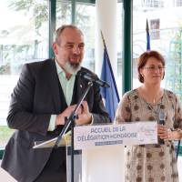 Accueil de la délégation hongroise - 30 ans Ajek - Maire d'Eragny 