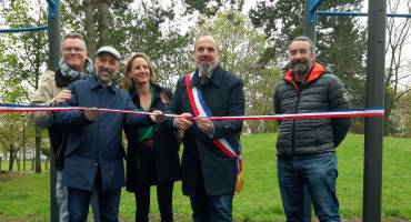 Inauguration du street workout au parc urbain d'Eragny 