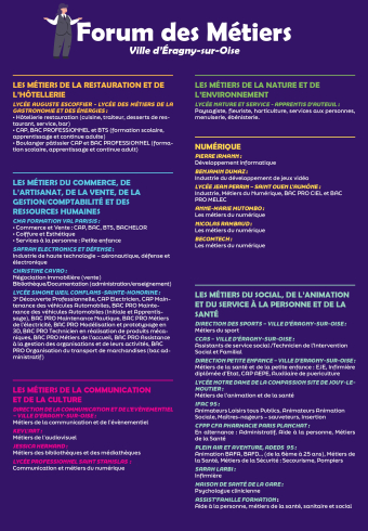 Forum des métiers 2026