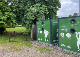 Point apport volontaire pour le verre